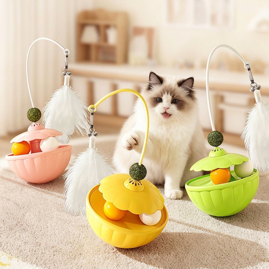 Tumbler Puzzle Feeder for Cats