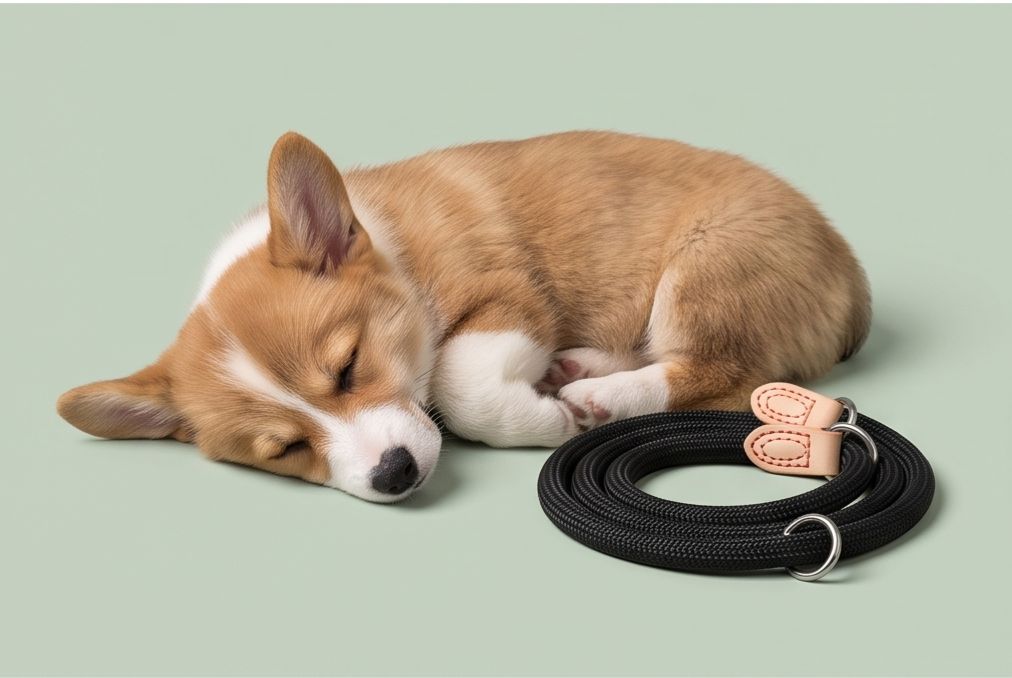 Braided Rope Slip Lead for Dogs