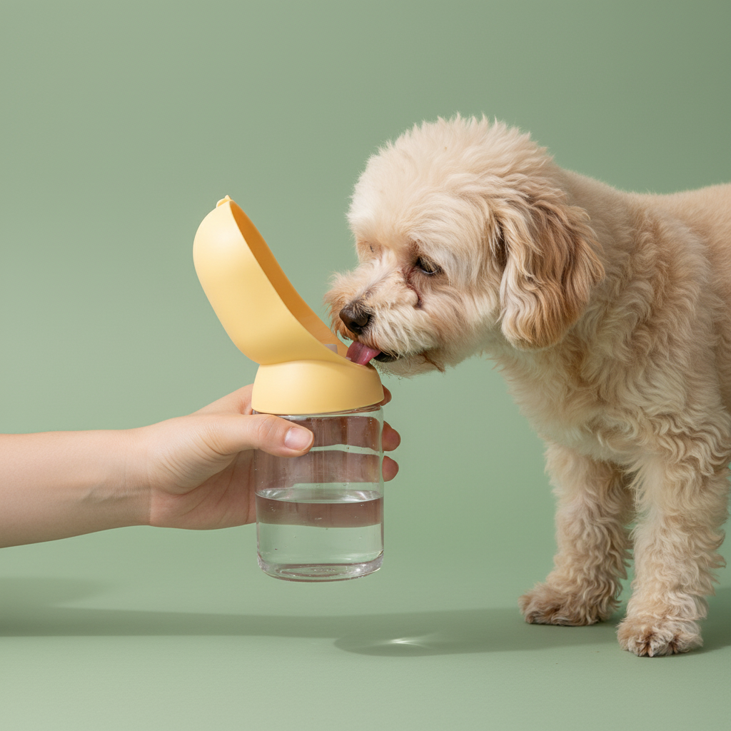 Pet Travel Water Cup – Lifestyle
