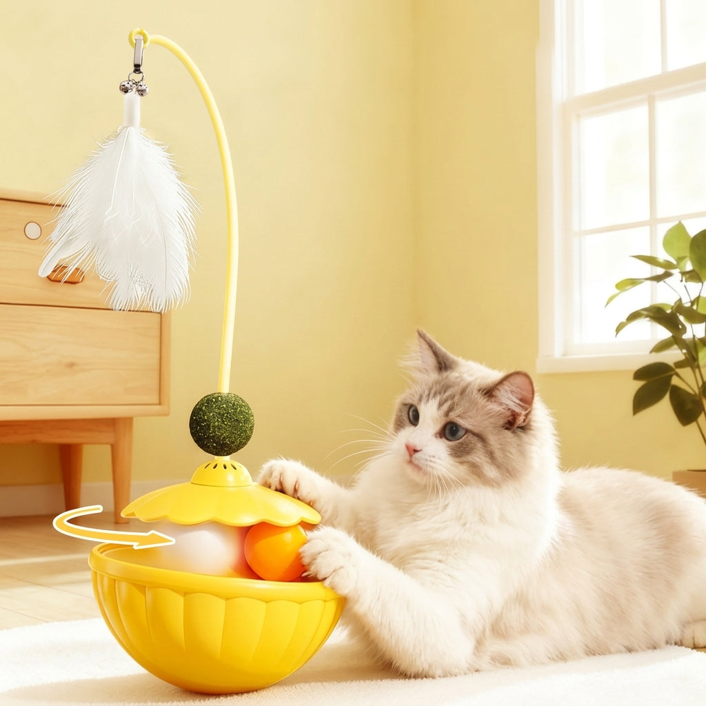 Tumbler Puzzle Feeder for Cats