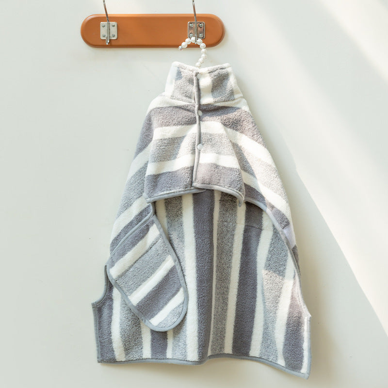 Absorbent Drying Robe for Dogs and Cats - Striped