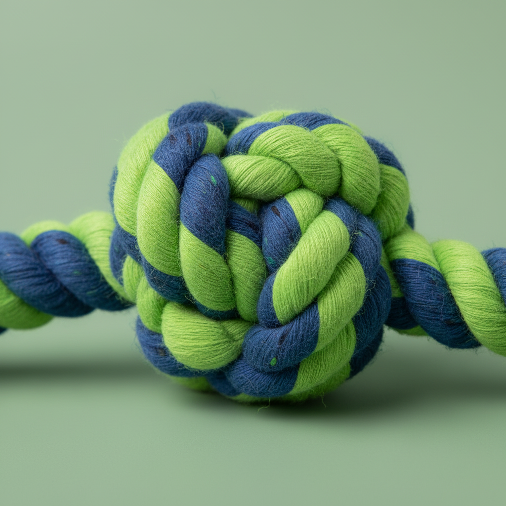Cotton Rope Dog Toy Set – Detail