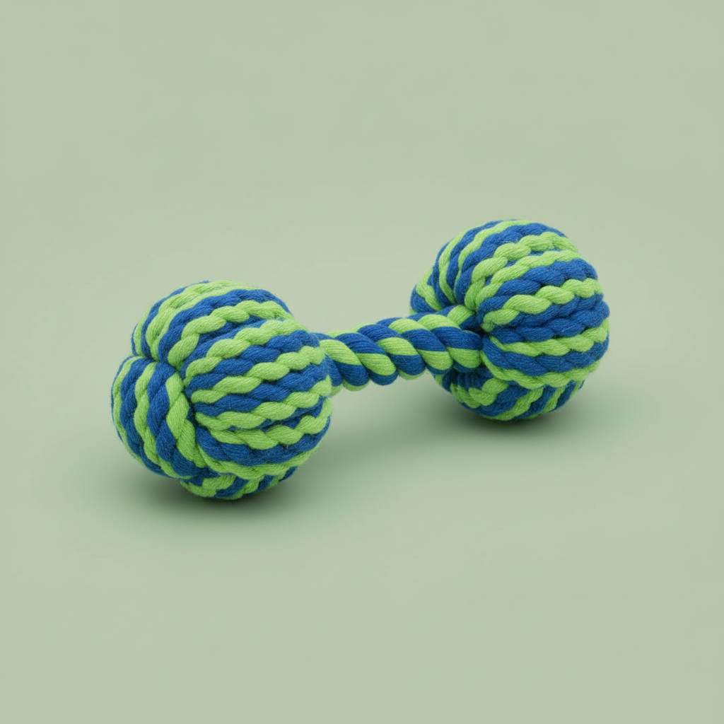 Cotton Rope Dog Toy Set – Dumbbell