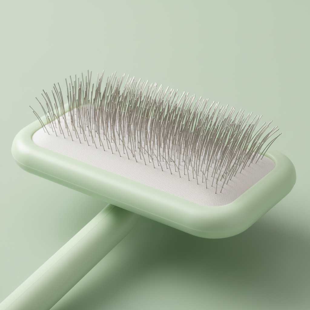 Cushioned Slicker Brush – Detail