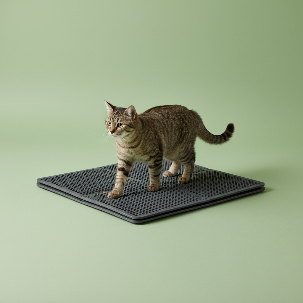 Double Layer Cat Litter Mat – Cat Lifestyle 1