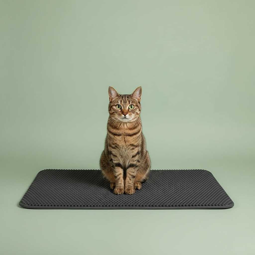 Double Layer Cat Litter Mat – Cat Lifestyle 2
