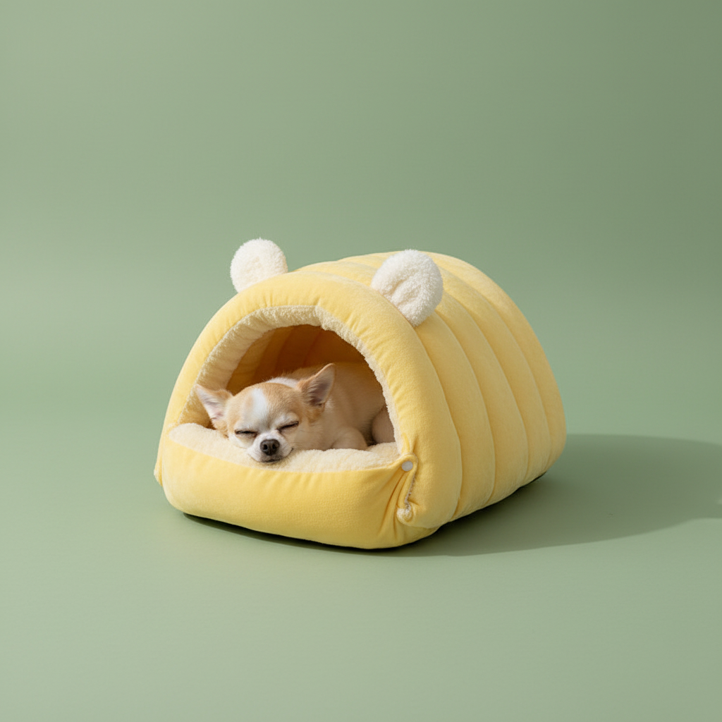 Enclosed Pet Nest Bed – Dog Lifestyle