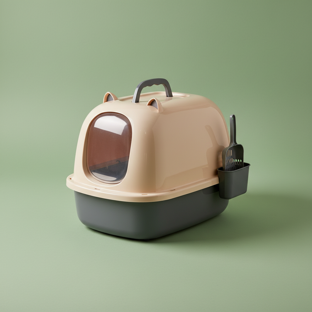 Large Enclosed Cat Litter Tray – Hero