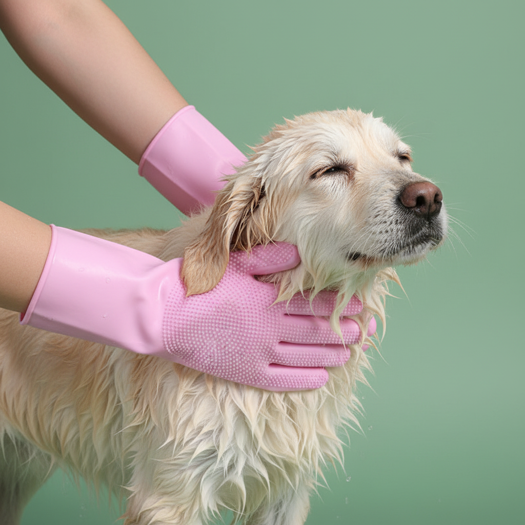 Pet Bathing and Grooming Gloves – Lifestyle