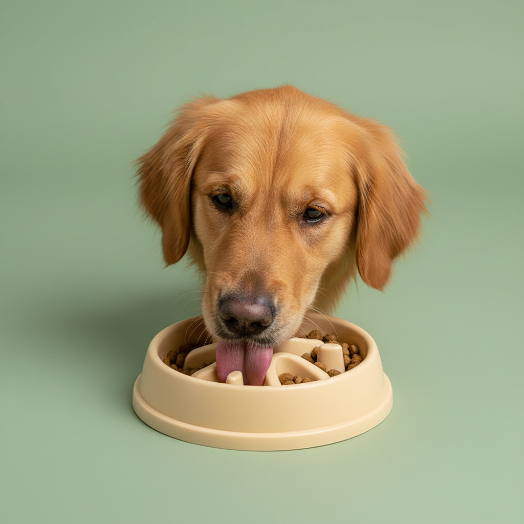 Round Slow Feeder Bowl – Lifestyle