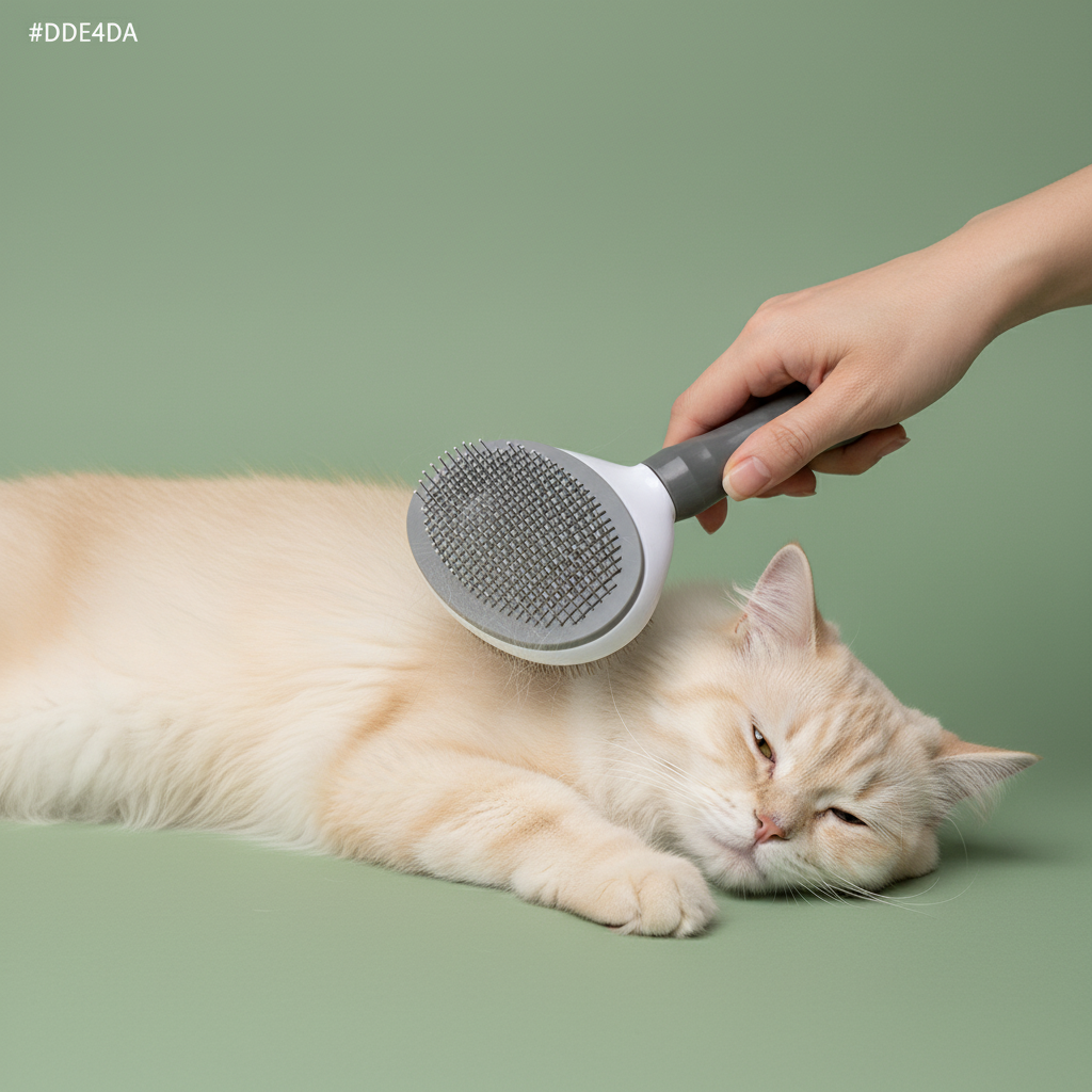 Soft Grip Fine Pin Slicker Brush – Lifestyle