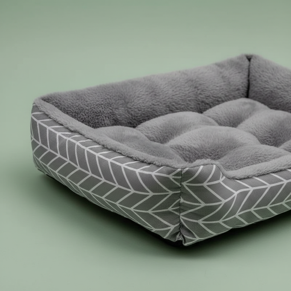 Washable Square Pet Bed – Detail