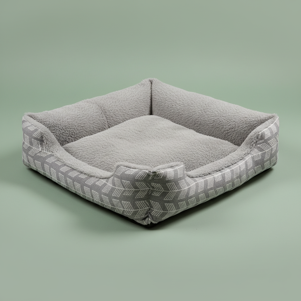 Washable Square Pet Bed – Hero
