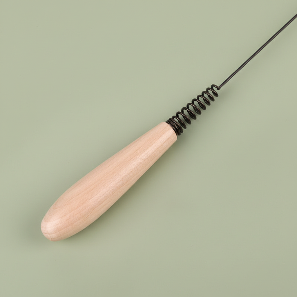 Wooden Handle Cat Wand – Detail